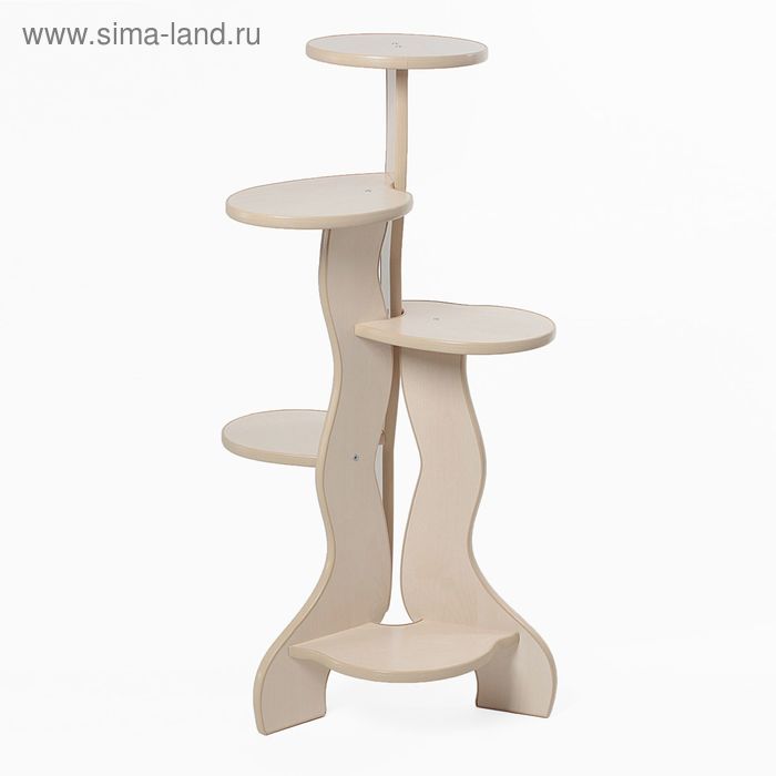 Полка для цветов "Бис", цвет береза рижская - Фото 1