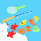 Магнитная рыбалка для детей «Морские жители», 10 предметов: 1 удочка, 1 сачок, 8 игрушек, цвета МИКС - Фото 6