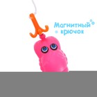 Магнитная рыбалка для детей «Морские жители», 1 удочка , 1 сачок, 6 игрушек, цвета МИКС - фото 8268414