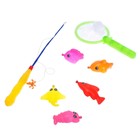 Магнитная рыбалка для детей «Морские жители», 1 удочка , 1 сачок, 6 игрушек, цвета МИКС - Фото 6