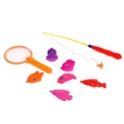 Магнитная рыбалка для детей «Морские жители», 1 удочка, 1 сачок, 6 игрушек, цвета МИКС - Фото 8