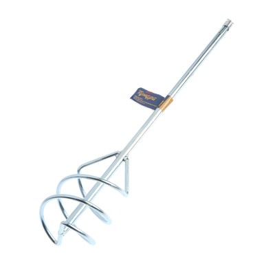 Миксер для песчано-гравийных смесей ТУНДРА, оцинкованный, SDS-plus, 80×10×400 мм
