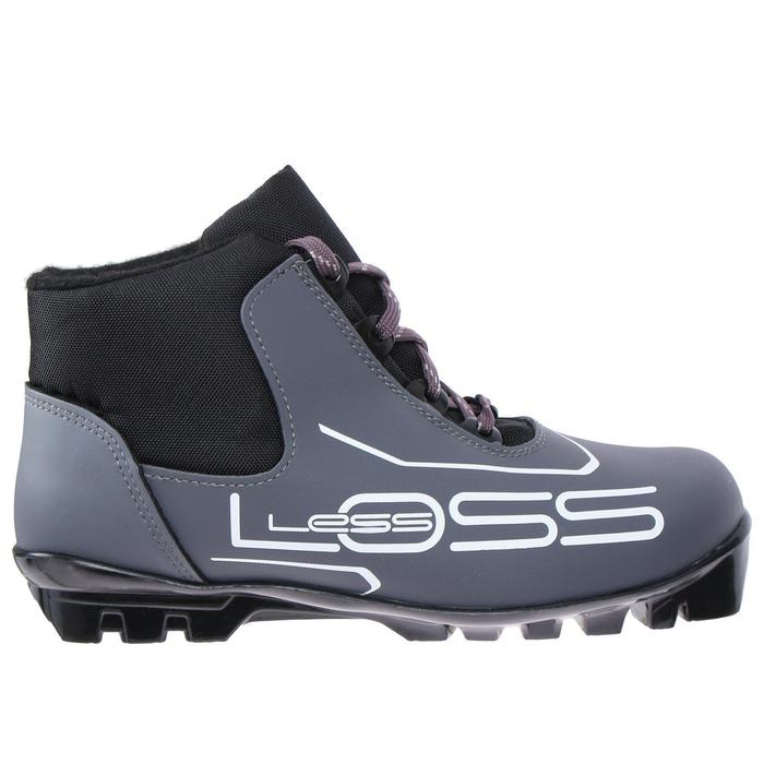 Ботинки лыжные Loss, SNS, искусственная кожа, цвет чёрный/серый, лого белый, размер 36 - Фото 1