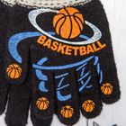 Перчатки с шерстью детские Collorista "Баскетбол", размер 14 (р-р произв. 14), цвет чёрный - Фото 2