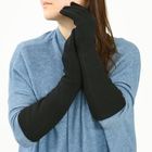 Перчатки женские удлиненные "Collorista" Ровные черные р-р 40, 80% п/э, 20% хлопок - Фото 1