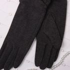 Перчатки женские удлиненные Collorista "Стяжка", размер 9.5, цвет серый - Фото 2