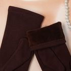 Перчатки женские Collorista "Роза вышивка", размер 9, цвет коричневый - Фото 3