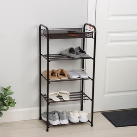 Подставка для обуви, 5 ярусов, 45×30×95 см, цвет МИКС 1299381