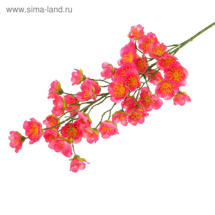 Цветы искусственные "Ветка яблони Макамик" 80 см розовая - Фото 1