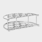 Салфетница Доляна «Ринго», 14.5×4.5×9.5 см, хромированная - Фото 4