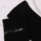 Перчатки женские Collorista "Бантик с полоской", размер 9.5, цвет чёрный - Фото 2