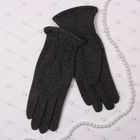 Перчатки женские Collorista "Текстура", размер 9, цвет серый - Фото 1