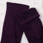 Перчатки женские Collorista "Вышивка бабочка", размер 9.5, цвет фиолетовый - Фото 3