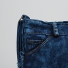Сумка молодёжная, 1 отдел, наружный карман, длинный ремень, цвет синий - Фото 4