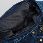 Сумка молодёжная, 1 отдел, наружный карман, длинный ремень, цвет синий - Фото 5