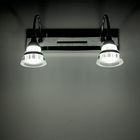 Спот настенный LED "Бастина" 2 плафона (12 ламп) 6х32х14 см - Фото 2