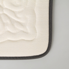 Набор ковриков для ванной и туалета Доляна «Узор», 3 шт: 38×43, 40×50, 50×80 см, цвет серый - Фото 4