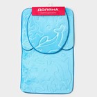 Коврики для ванной и туалета Доляна «Дельфины», 3 шт., 39×43 см, 40×50 см, 50×80 см, объёмные, МИКС - Фото 8