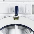 Декор настенный, панно «Штурвал», бело-синий, 45×45×3 см - Фото 3