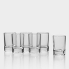 Набор стопок «Гладкий», 50 мл, 6 шт., стекло, прозрачный - Фото 1
