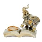 Сувенир полистоун "Слон на книге" со свечой 15х5,5х13 см - Фото 3