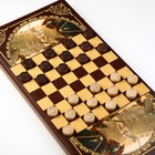Нарды "Аве Цезарь", деревянная доска 60 х 60 см, с полем для игры в шашки - Фото 3