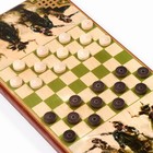 Нарды "Атака", деревянная доска 60 х 60 см, с полем для игры в шашки - фото 9545181