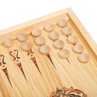 Нарды деревянные большие, с шашками "Горы", настольная игра, 60 х 60 см - Фото 4