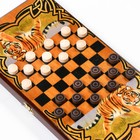 Нарды деревянные с шашками "Тигр", настольная игра, 40 х 40 см - Фото 3