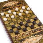 Нарды "Горы", деревянная доска 40 х 40 см, с полем для игры в шашки - Фото 3