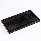 Нарды деревянные «Удав», кожа, настольная игра,60×60 см, фишка d=2.7 см, h=0.9 см, чёрные - Фото 8