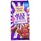 Шоколад Alpen Gold Max Fun взрывная карамель, мармелад, печенье, 160 г - Фото 1