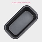 Форма для выпечки Доляна «Жаклин. Хлеб», 20×11 см, антипригарное покрытие, чёрная - Фото 2