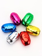 Лента упаковочная металлизированная, ассорти, набор 6 шт., 0.5 см × 10 м - Фото 1