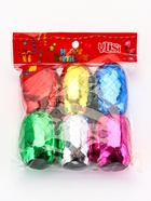 Лента упаковочная металлизированная, ассорти, набор 6 шт., 0.5 см × 10 м - Фото 10