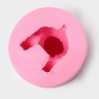 Молд «Мишутка», силикон, 5,8×5,8× 5,5 см, цвет розовый - фото 4552532