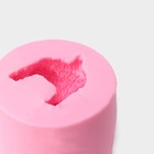 Молд «Мишутка», силикон, 5,8×5,8× 5,5 см, цвет розовый - фото 4552533