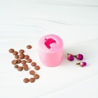 Молд «Мишутка», силикон, 5,8×5,8× 5,5 см, цвет розовый - фото 4552535