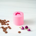 Молд «Мишутка», силикон, 5,8×5,8× 5,5 см, цвет розовый - фото 4552537