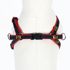 Комплект "Джинс", ширина 1 см, поводок 120 см, шлейка 25-40 см, красный - Фото 6