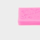 Молд Доляна «Вензель», силикон, 6×5,5 см, цвет розовый - Фото 5
