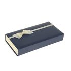 Коробка подарочная прямоуг 12,5 х 25 х 4 см "Бантик", цвет синий - Фото 1