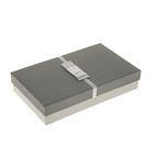 Коробка подарочная прямоуг 15 х 25,5 х 5,5 см "Бантик", цвет серый - Фото 1