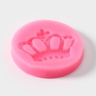 Молд для заливки «Корона», силикон, d=5.5, розовый - Фото 2