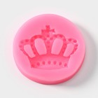 Молд «Корона», силикон, 5,5×5,5 см, цвет МИКС - фото 4552557