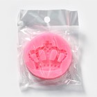 Молд для заливки «Корона», силикон, d=5.5, розовый - Фото 5