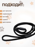 Ринговка для собак, 130×0.8 см, чёрная - Фото 2