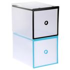 Короб для хранения выдвижной 28х20х20 см "Кант" цвет бело-черный - Фото 3