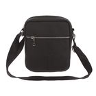 Планшет-сумка мужской "Роберт", 1 отдел, 3 наружных кармана, длинный ремень, чёрный - Фото 1