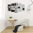 Картина модульная на подрамнике «3D квадраты», 80×140 см: 2-25×52 см, 2-25×66.5, 1-25×80 см - Фото 2